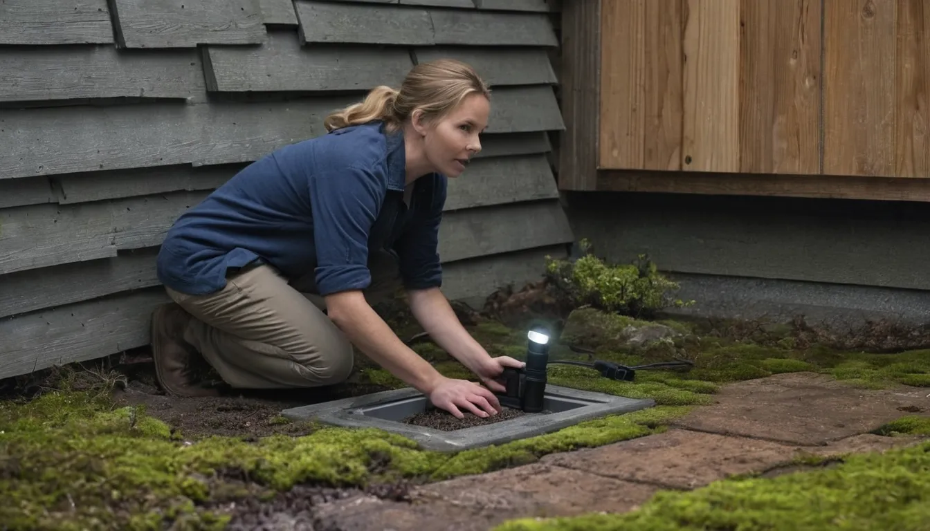 A provider checking a crawl space vent on a home in the Seattle area