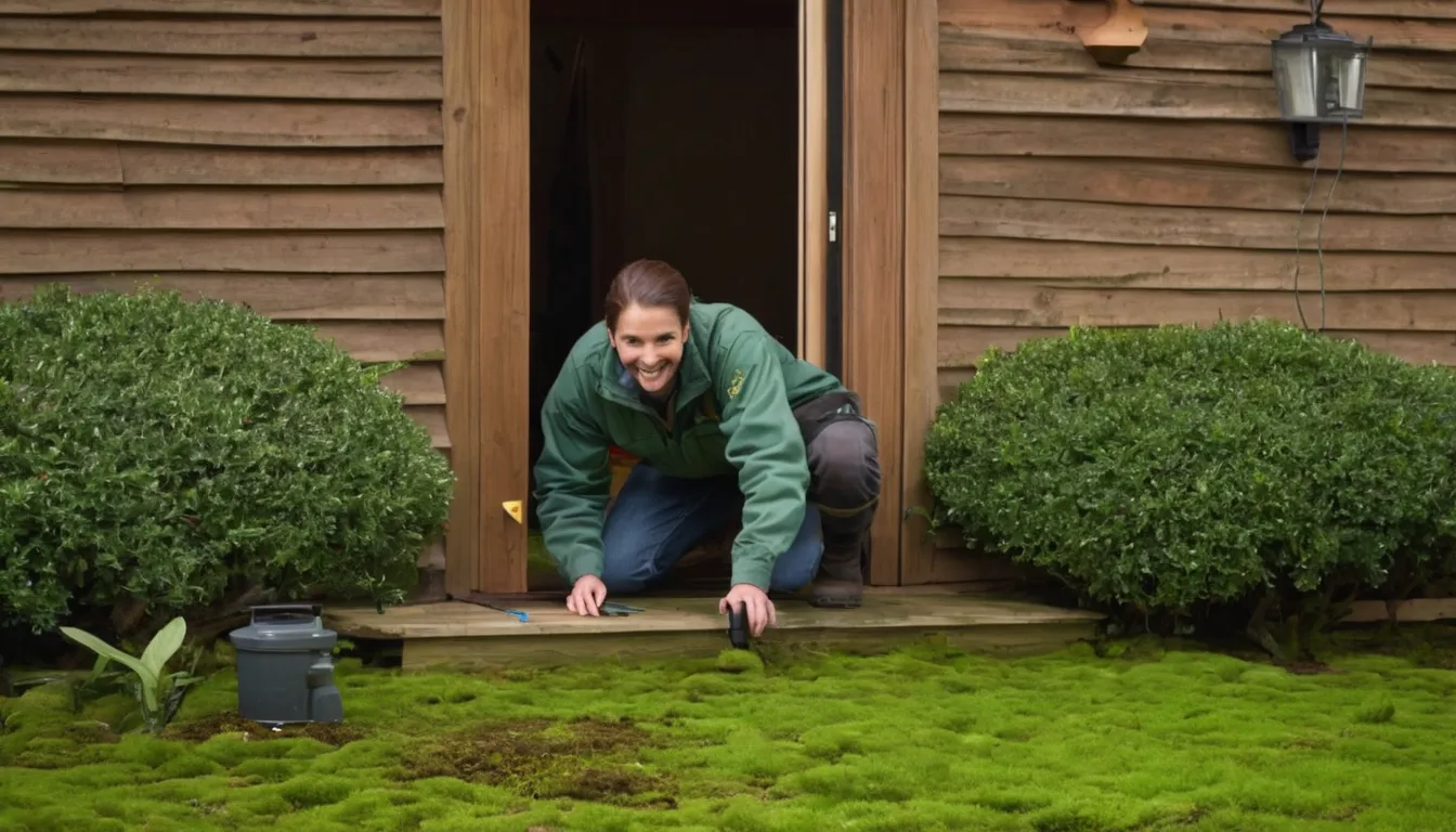A friendly provider showing a homeowner a crawl space inspection in a Seattle home